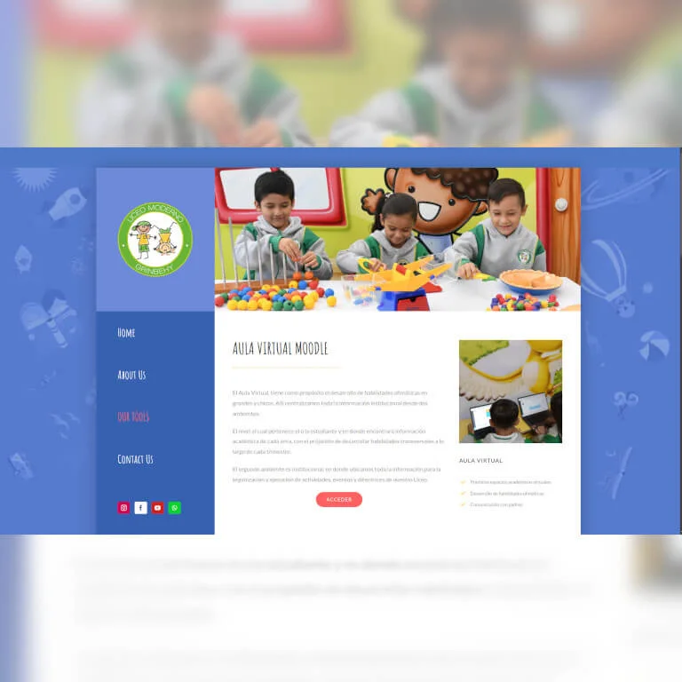 Proyecto Diseño Web Liceo Moderno Grinbehy
