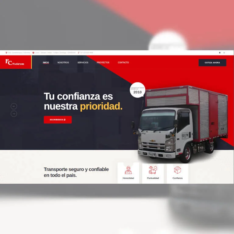 Proyecto Diseño Web Fc Mudanzas y mas